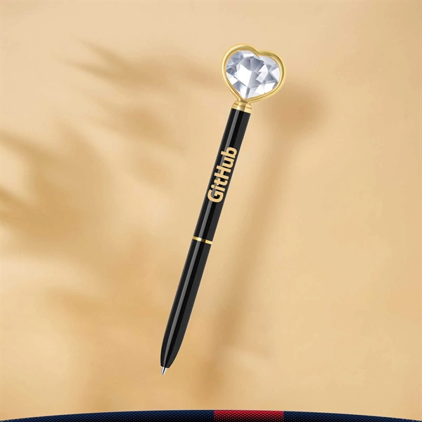 Heart Diamond Metal Pen - Heart Diamond Metal Pen - Image 1 of 6