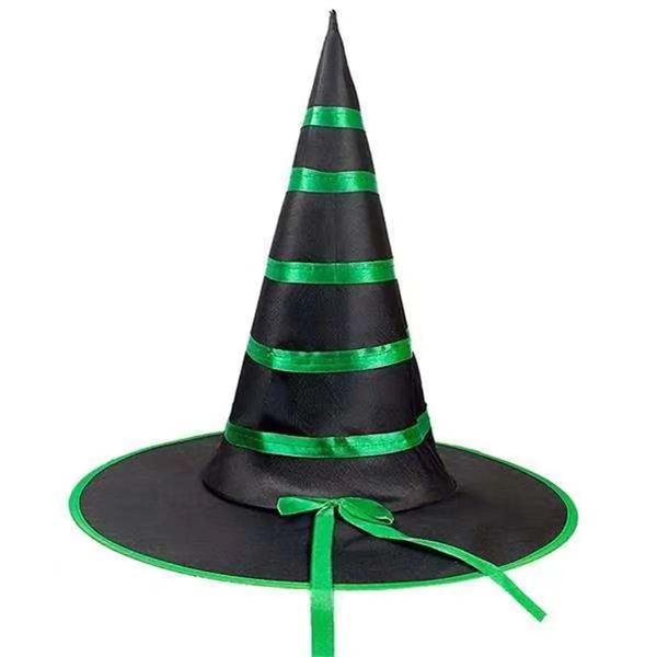 Custom Logo Halloween Witch Hat With Colorful Ribbons - Custom Logo Halloween Witch Hat With Colorful Ribbons - Image 2 of 4