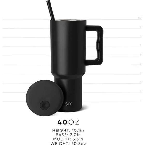 Simple modern 40 oz tumbler water cup - Simple modern 40 oz tumbler water cup - Image 6 of 24