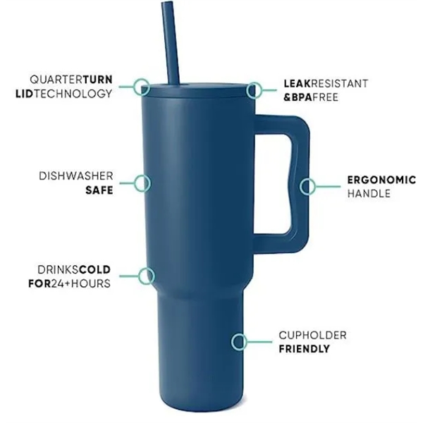 Simple modern 40 oz tumbler water cup - Simple modern 40 oz tumbler water cup - Image 7 of 24