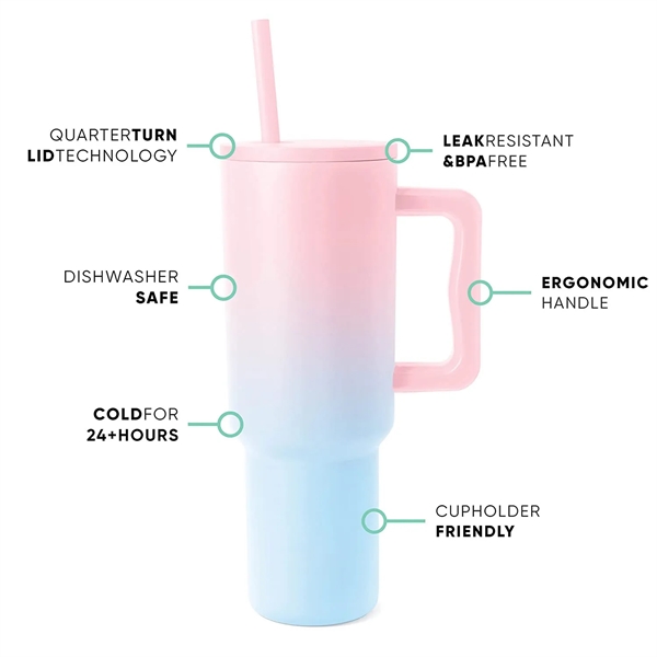 Simple modern 40 oz tumbler water cup - Simple modern 40 oz tumbler water cup - Image 14 of 24
