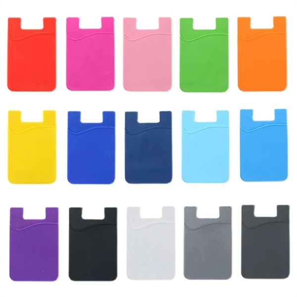 Silicone Phone Wallet Card Holder - Silicone Phone Wallet Card Holder - Image 1 of 1