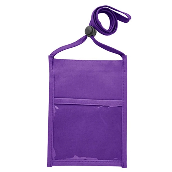 Recycled Neck wallet Event Pouch w/ Three Pockets