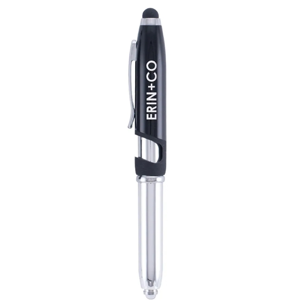 Vivano Tech 4-in-1 Pen, Stylus, LED Flashlight, Phone Stand - Vivano Tech 4-in-1 Pen, Stylus, LED Flashlight, Phone Stand - Image 0 of 1