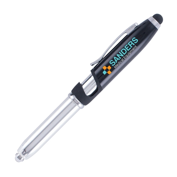 Vivano Tech 4-in-1 Pen, Stylus, LED Flashlight, Phone Stand - Vivano Tech 4-in-1 Pen, Stylus, LED Flashlight, Phone Stand - Image 1 of 1