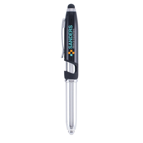 Vivano Tech 4-in-1 Pen, Stylus, LED Flashlight, Phone Stand - Vivano Tech 4-in-1 Pen, Stylus, LED Flashlight, Phone Stand - Image 0 of 1