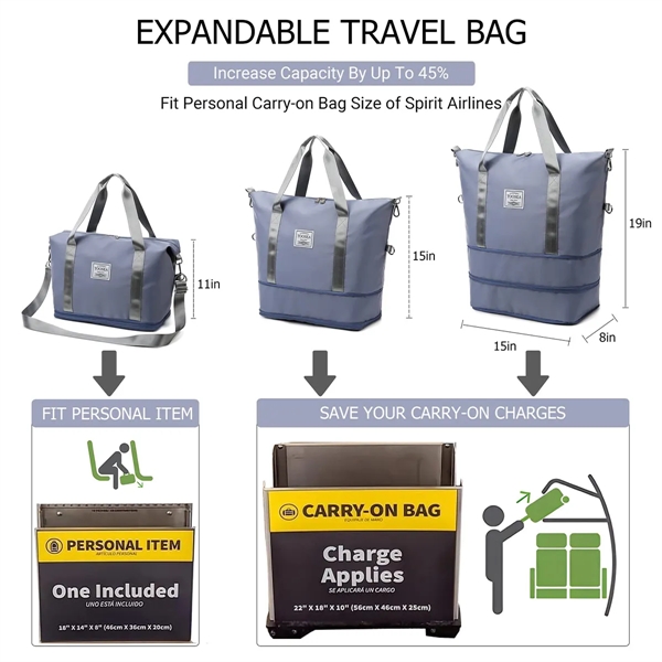 Expandable Travel Duffle Bags - Expandable Travel Duffle Bags - Image 1 of 6