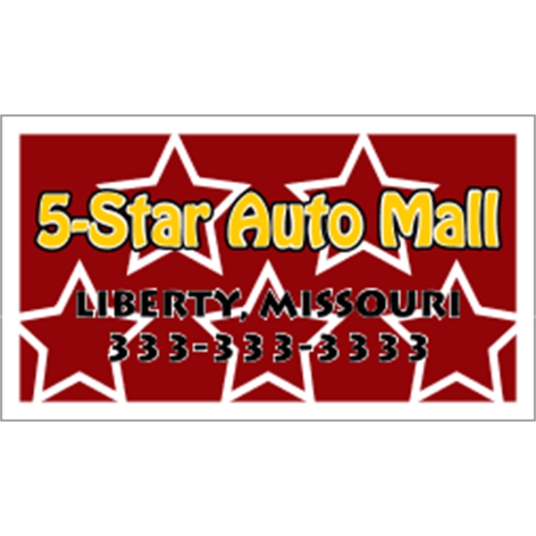 Spot Color Business Card Magnets - 5 Day