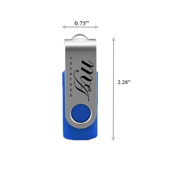 Rotatable Novel Metal Plastic Flash Drive 3.0 Customized - Rotatable Novel Metal Plastic Flash Drive 3.0 Customized - Image 1 of 1