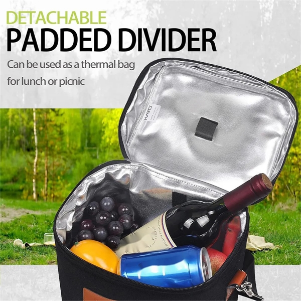 Wine Insulated Tote Bag for 4 Bottles Cooler Carrying Case - Wine Insulated Tote Bag for 4 Bottles Cooler Carrying Case - Image 3 of 6