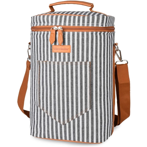 Wine Insulated Tote Bag for 4 Bottles Cooler Carrying Case - Wine Insulated Tote Bag for 4 Bottles Cooler Carrying Case - Image 6 of 6