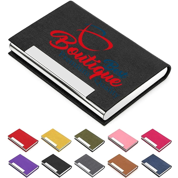 Professional PU Leather Multi Case Business Card Holder - Professional PU Leather Multi Case Business Card Holder - Image 0 of 6