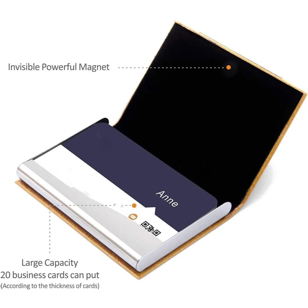 Professional PU Leather Multi Case Business Card Holder - Professional PU Leather Multi Case Business Card Holder - Image 1 of 6