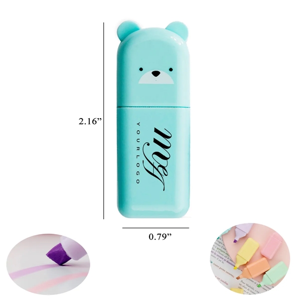 Highlight  Mini Marker Pens Animal Shape Cute Chisel Tip - Highlight  Mini Marker Pens Animal Shape Cute Chisel Tip - Image 1 of 1