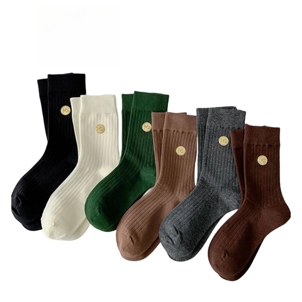 Hot Stamping Winter New Versatile Cotton Trend Tube Socks-go - Hot Stamping Winter New Versatile Cotton Trend Tube Socks-go - Image 1 of 1