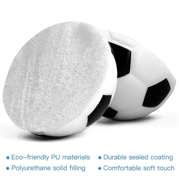 Mini Soccer Squeeze Foam Ball Stress Reliever - Mini Soccer Squeeze Foam Ball Stress Reliever - Image 2 of 3