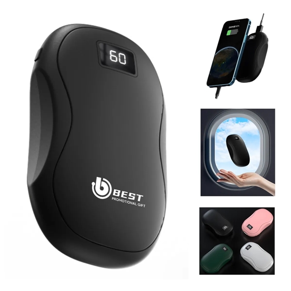 Quick Heat Rechargeable Hand Warmer With Power Bank - Quick Heat Rechargeable Hand Warmer With Power Bank - Image 0 of 8