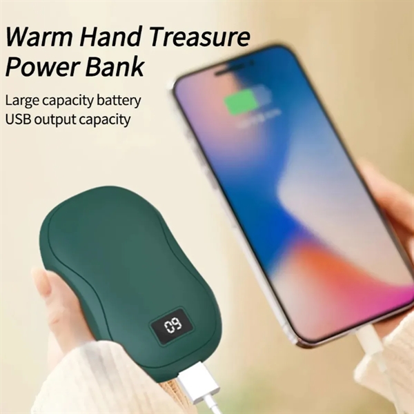 Quick Heat Rechargeable Hand Warmer With Power Bank - Quick Heat Rechargeable Hand Warmer With Power Bank - Image 3 of 8