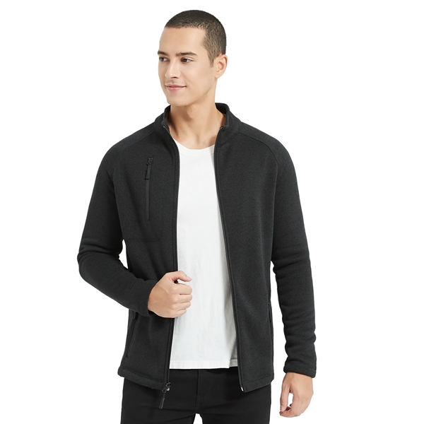 Men's Full Zip MicroFleece Brushed Back Jacket - Men's Full Zip MicroFleece Brushed Back Jacket - Image 1 of 1