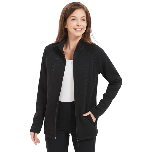 Women's Full Zip Microfleece Brushed Back Jacket - Women's Full Zip Microfleece Brushed Back Jacket - Image 1 of 1