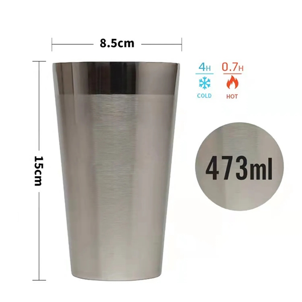 16oz The Stacking Beer Pint Matte Black - 16oz The Stacking Beer Pint Matte Black - Image 4 of 6