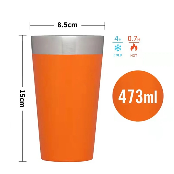 16oz The Stacking Beer Pint Matte Black - 16oz The Stacking Beer Pint Matte Black - Image 5 of 6