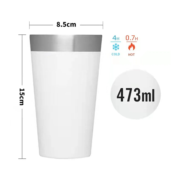 16oz The Stacking Beer Pint Matte Black - 16oz The Stacking Beer Pint Matte Black - Image 6 of 6