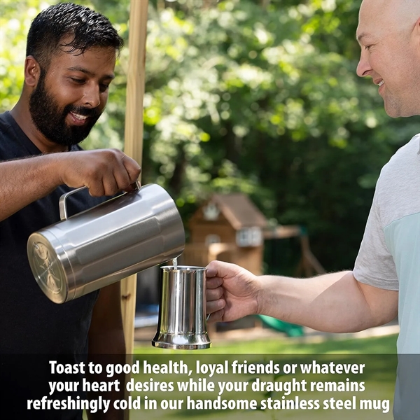 15Oz Stainless Steel Beer Mug - 15Oz Stainless Steel Beer Mug - Image 4 of 4