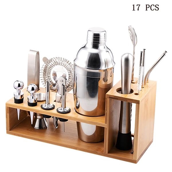 25 Oz Stainless Steel Cocktail Shaker Set 16 Pcs - 25 Oz Stainless Steel Cocktail Shaker Set 16 Pcs - Image 5 of 5