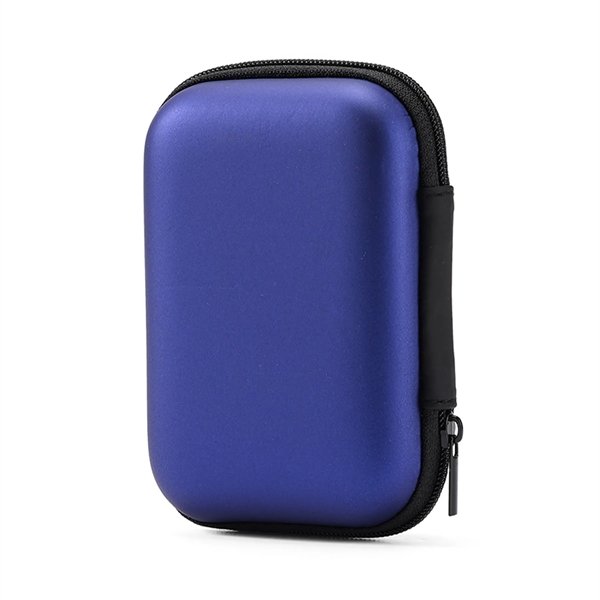 Square EVA Headphone Organizer Case with Zipper - Square EVA Headphone Organizer Case with Zipper - Image 2 of 3