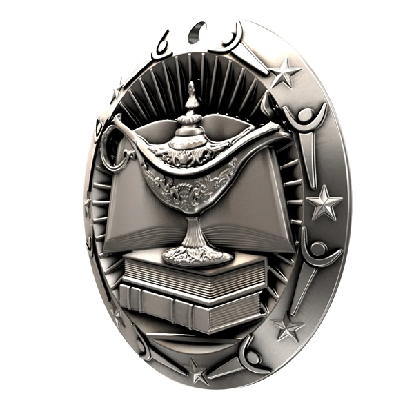 3'' World Class Book & Lamp Medal - 3'' World Class Book & Lamp Medal - Image 4 of 7