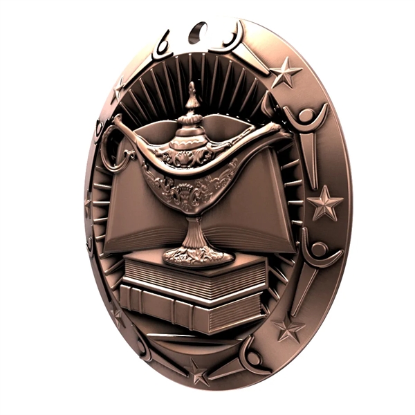 3'' World Class Book & Lamp Medal - 3'' World Class Book & Lamp Medal - Image 6 of 7