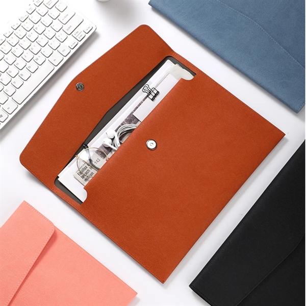 PU Leather A4 File Document Holder Waterproof Envelope Case - PU Leather A4 File Document Holder Waterproof Envelope Case - Image 2 of 8