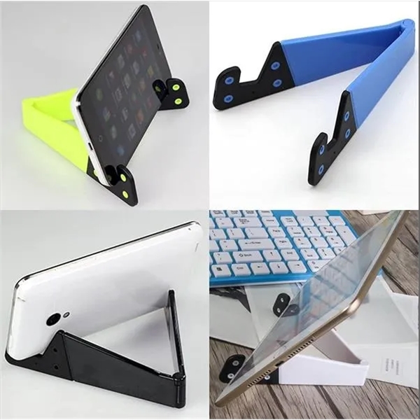 V-Shaped Foldable Smart Phone Tablet Stand Holder - V-Shaped Foldable Smart Phone Tablet Stand Holder - Image 1 of 3