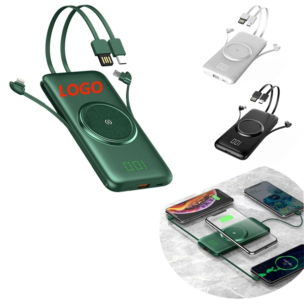10000Mah Wireless Portable Charger Bank - 10000Mah Wireless Portable Charger Bank - Image 0 of 4