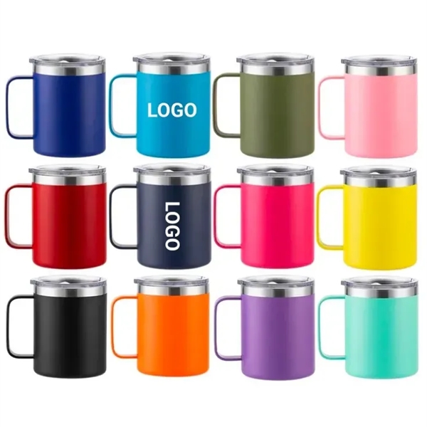 14 oz. Double Wall Vacuum Mug With Lid - 14 oz. Double Wall Vacuum Mug With Lid - Image 0 of 1