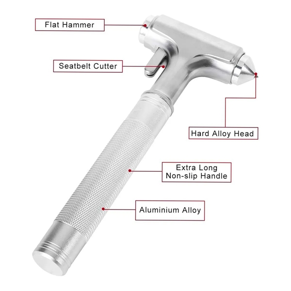 Fireproof Metal Emergency Escape Hammer - Fireproof Metal Emergency Escape Hammer - Image 2 of 5