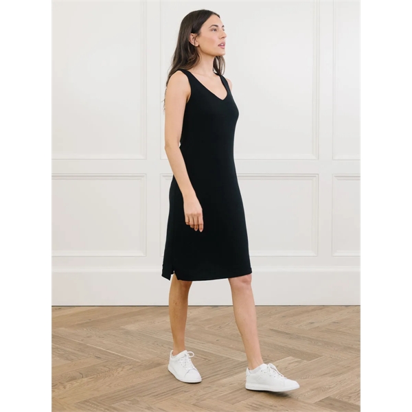 Women's Rib-Knit V-Neck Tank Lounge Dress - Women's Rib-Knit V-Neck Tank Lounge Dress - Image 2 of 3