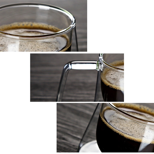 Double Wall Glass Coffee Cup - Double Wall Glass Coffee Cup - Image 2 of 2