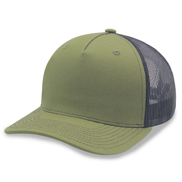 Premium 5 Panels Trucker Cap - Premium 5 Panels Trucker Cap - Image 3 of 30