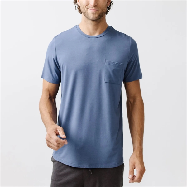 Men's Stretch-Knit Bamboo Lounge Tee - Men's Stretch-Knit Bamboo Lounge Tee - Image 2 of 5