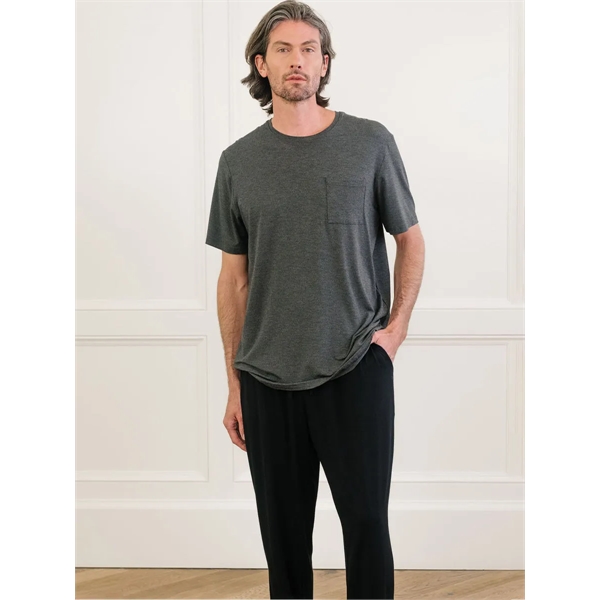 Men's Stretch-Knit Bamboo Lounge Tee - Men's Stretch-Knit Bamboo Lounge Tee - Image 3 of 5