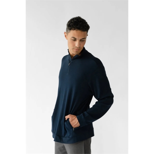 Men's Ultra-Soft Quarter Zip Pullover - Men's Ultra-Soft Quarter Zip Pullover - Image 2 of 2