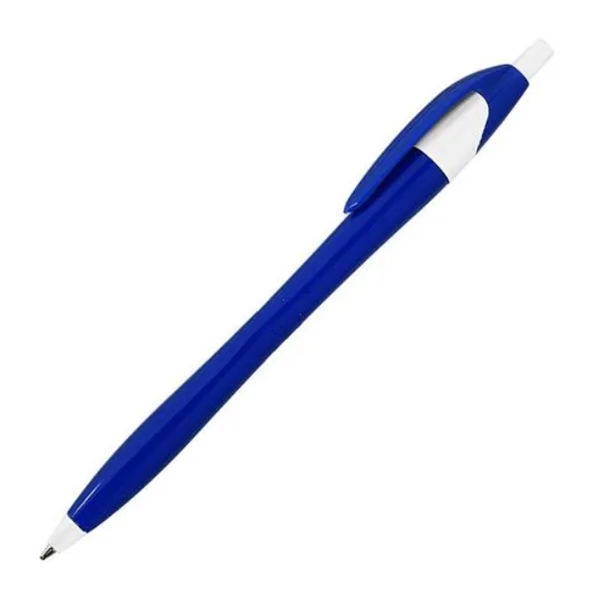 Simple Plastic Retractable Ball Point Pens - Simple Plastic Retractable Ball Point Pens - Image 0 of 2