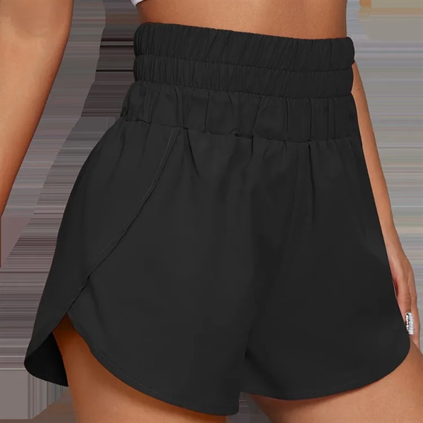 Women High Waist Athletic Running Yoga Gym Shorts with Pocke - Women High Waist Athletic Running Yoga Gym Shorts with Pocke - Image 6 of 6