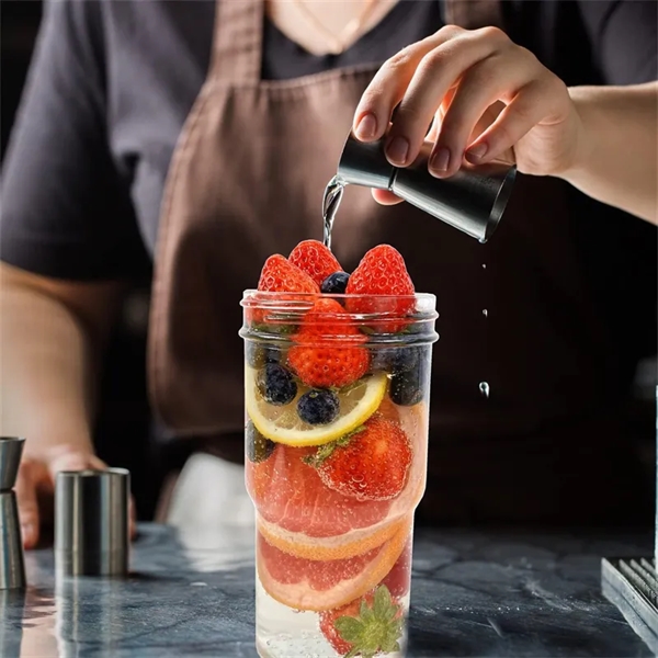 22/24oz Smoothie Cup Bubble Tea Glass with Straw Bamboo Lid - 22/24oz Smoothie Cup Bubble Tea Glass with Straw Bamboo Lid - Image 6 of 6