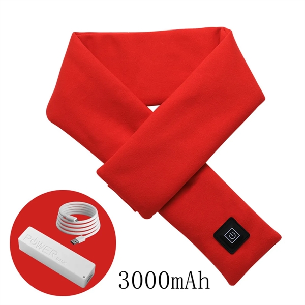 USB Heated Scarf Neck Heating Pad Wrap with Power Bank - USB Heated Scarf Neck Heating Pad Wrap with Power Bank - Image 1 of 6