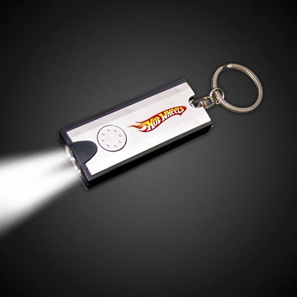 2 1/2" Rectangle Light Up Key Chain Flashlight - 2 1/2" Rectangle Light Up Key Chain Flashlight - Image 3 of 3