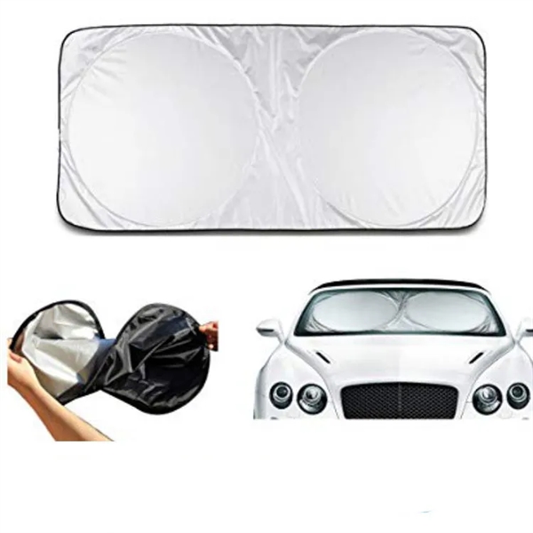 Foldable Double Circle Auto Sun Shield - Foldable Double Circle Auto Sun Shield - Image 2 of 2
