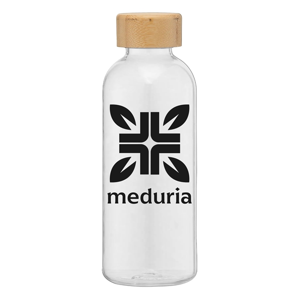 Custom Strom - 22 oz. RPET Water Bottle - Bamboo Lid -